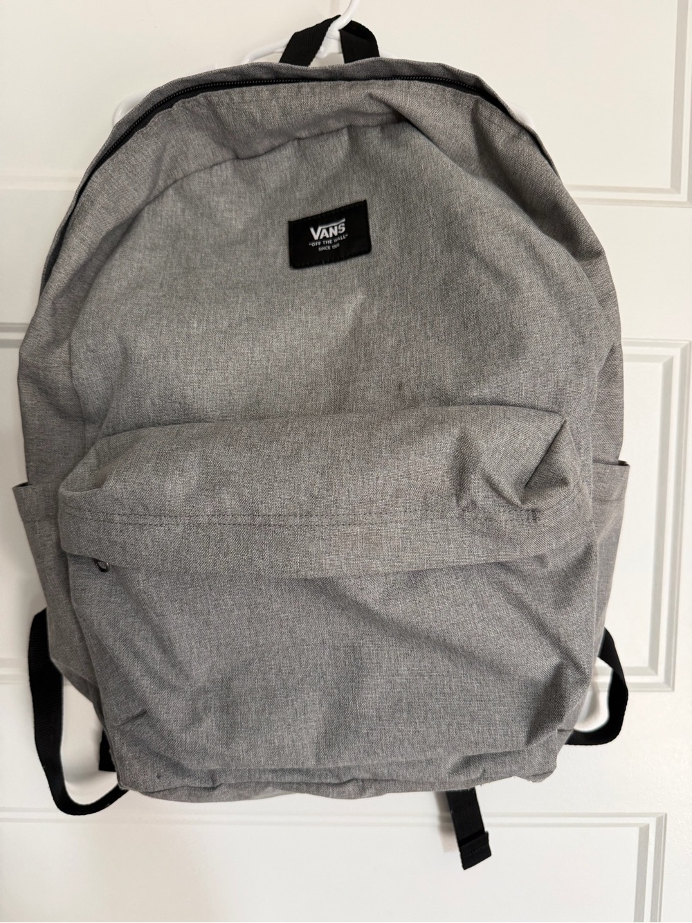 Vans Gray Backpack Laptop Sleeve Checkered Lining NWOT